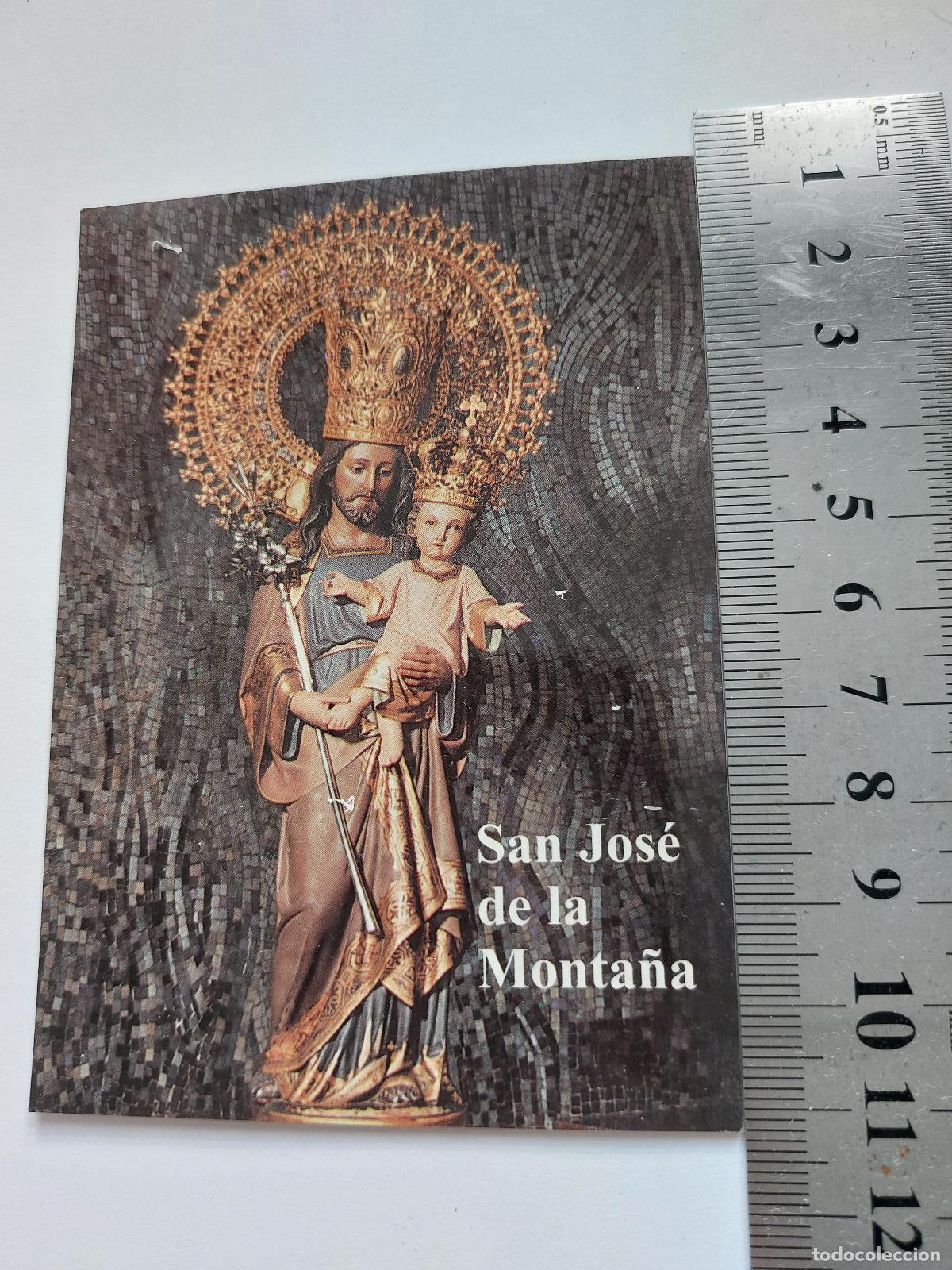 Postales: Estampa de San Jos&eacute; de la Monta&ntilde;a con oraci&oacute;n para el hogar