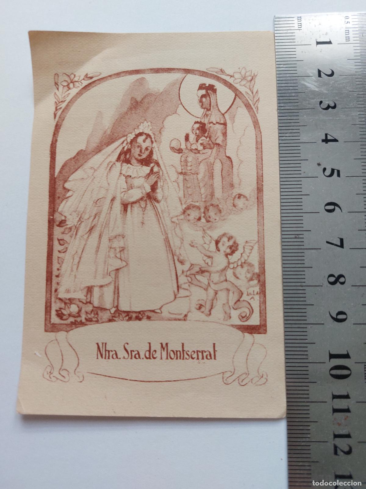 Postales: Estampa de Nuestra Se&ntilde;ora de Montserrat
