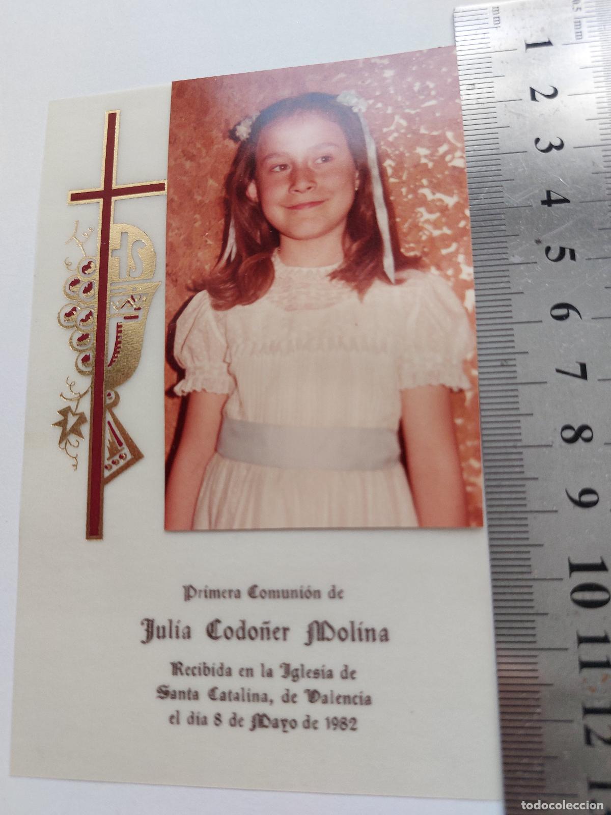Postales: Estampa de recuerdo de Primera Comuni&oacute;n en Valencia