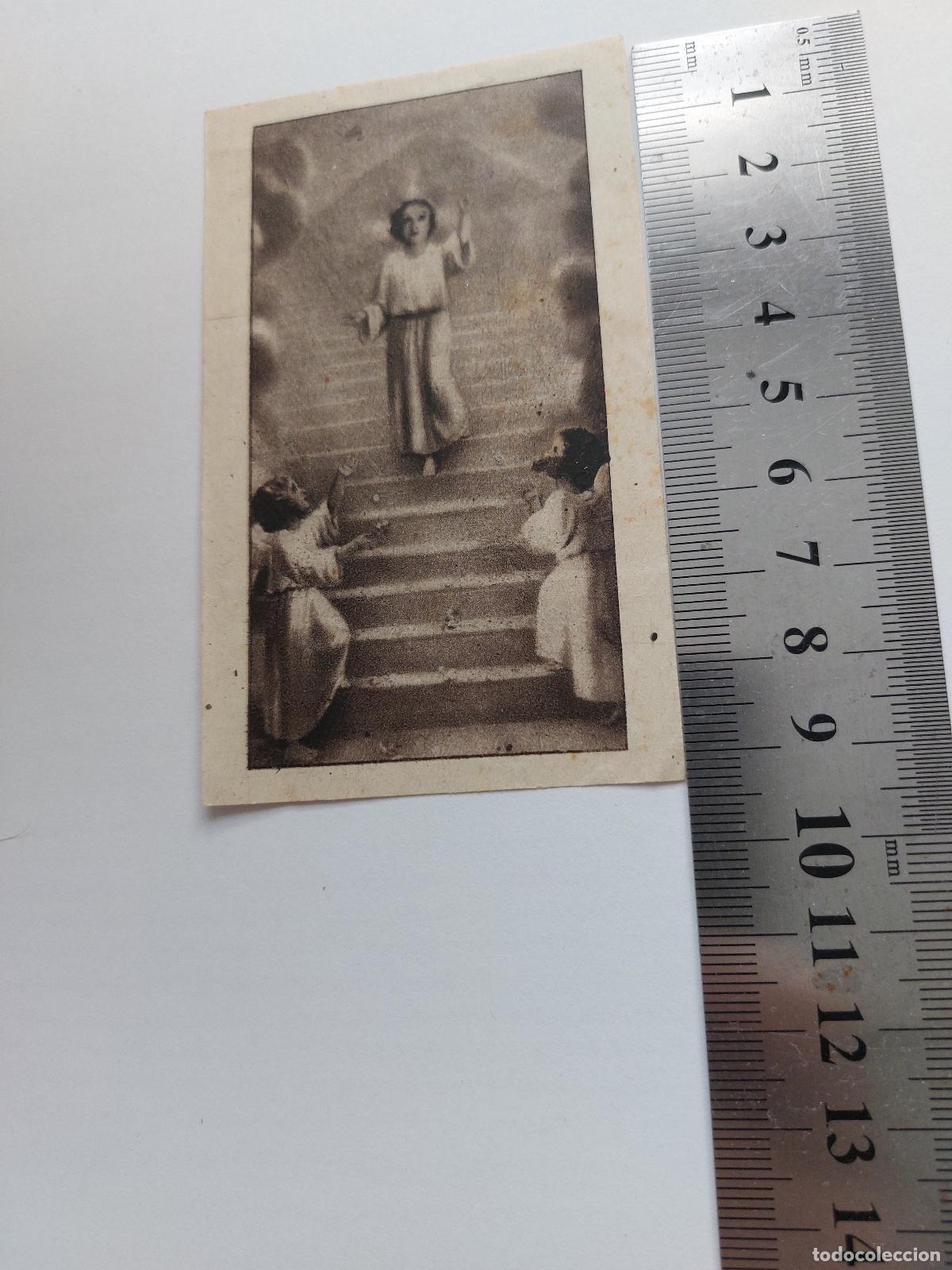Postales: Estampa de recuerdo de Primera Comuni&oacute;n en Monteolivete