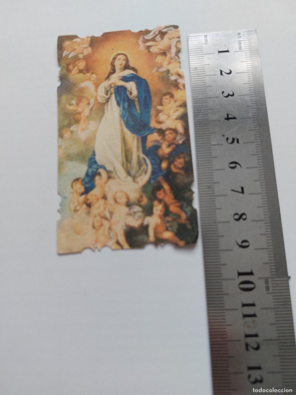 Postales: Estampa recordatorio de comuni&oacute;n de la Inmaculada Concepci&oacute;n