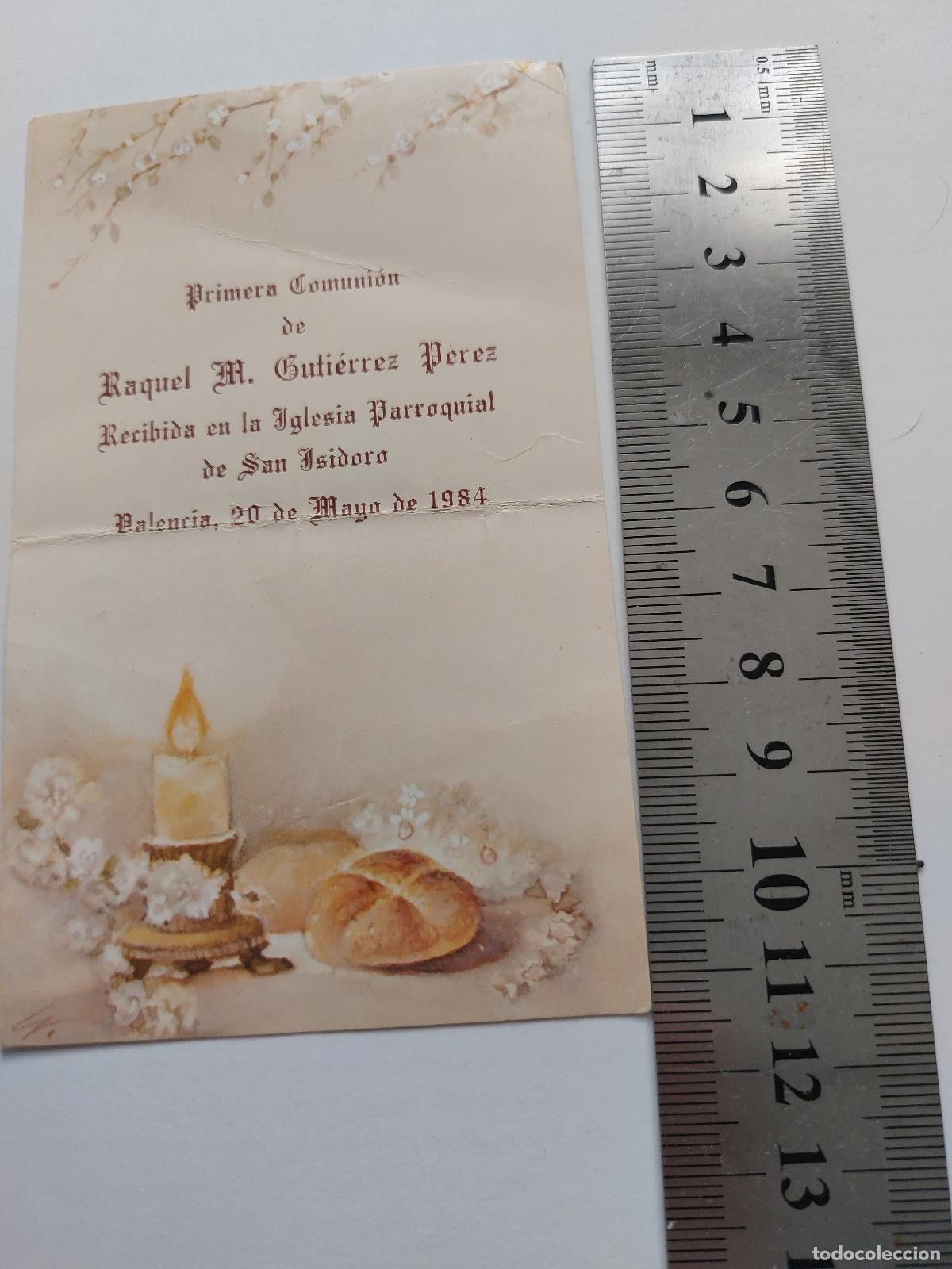 Postales: Estampa de recuerdo de Primera Comuni&oacute;n en Valencia