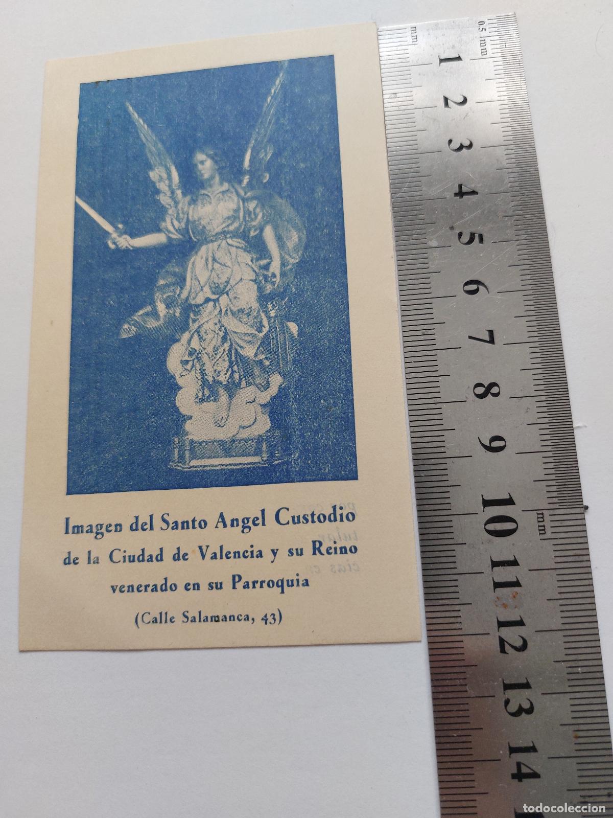Postales: Estampa del Santo Angel Custodio en la Parroquia de Valencia
