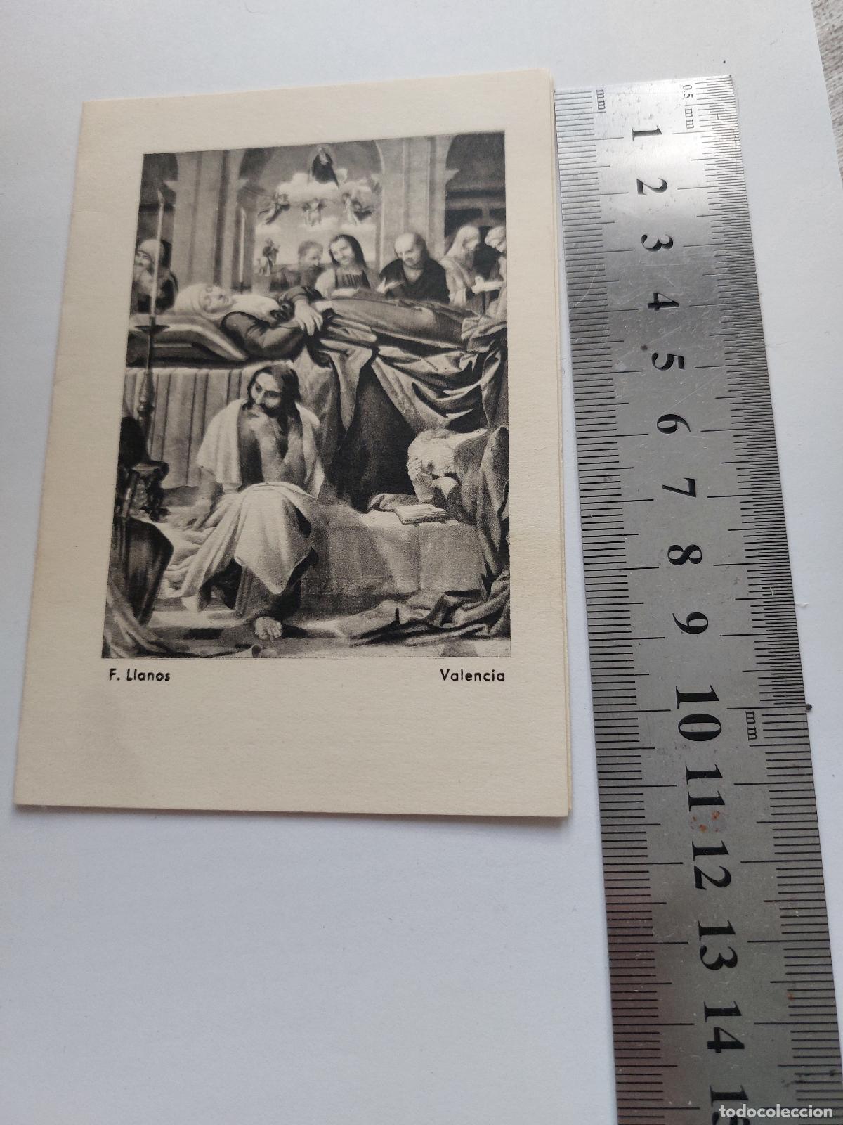 Postales: Estampa con V&iacute;a Crucis ilustrado de F. Llanos