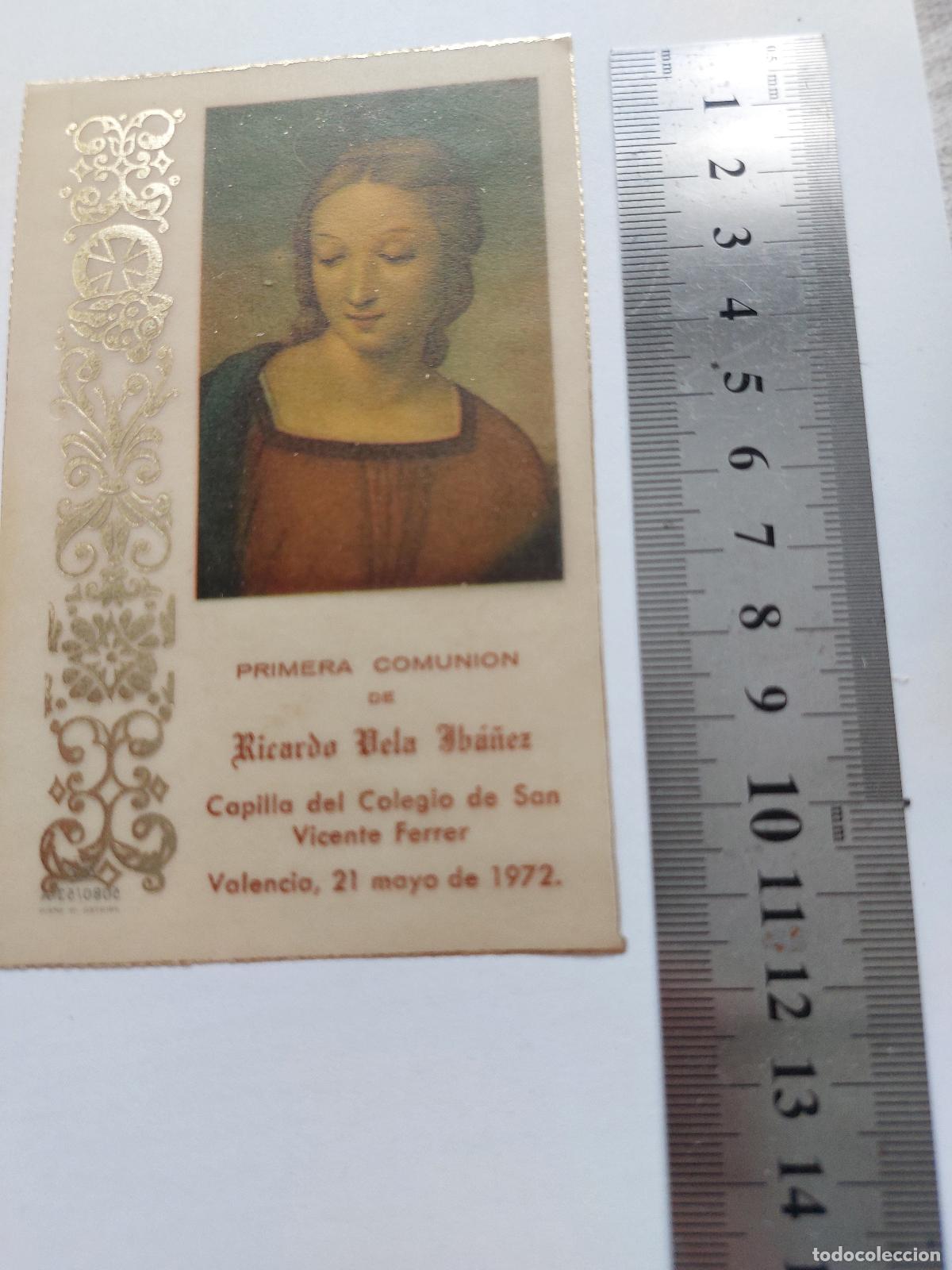 Postales: Estampa de recuerdo de Primera Comuni&oacute;n en Valencia