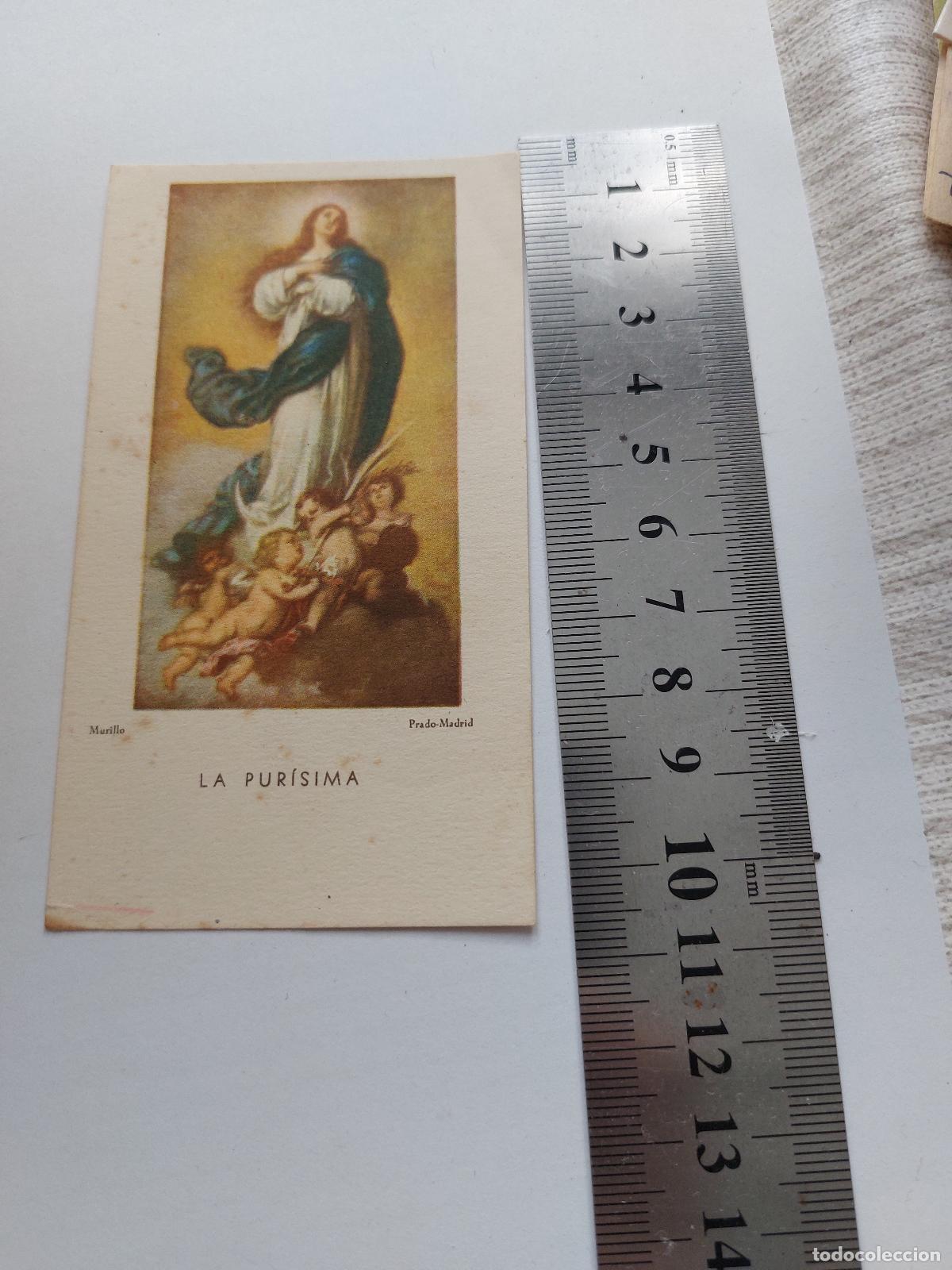 Postales: Estampa de La Pur&iacute;sima de Murillo del Museo del Prado