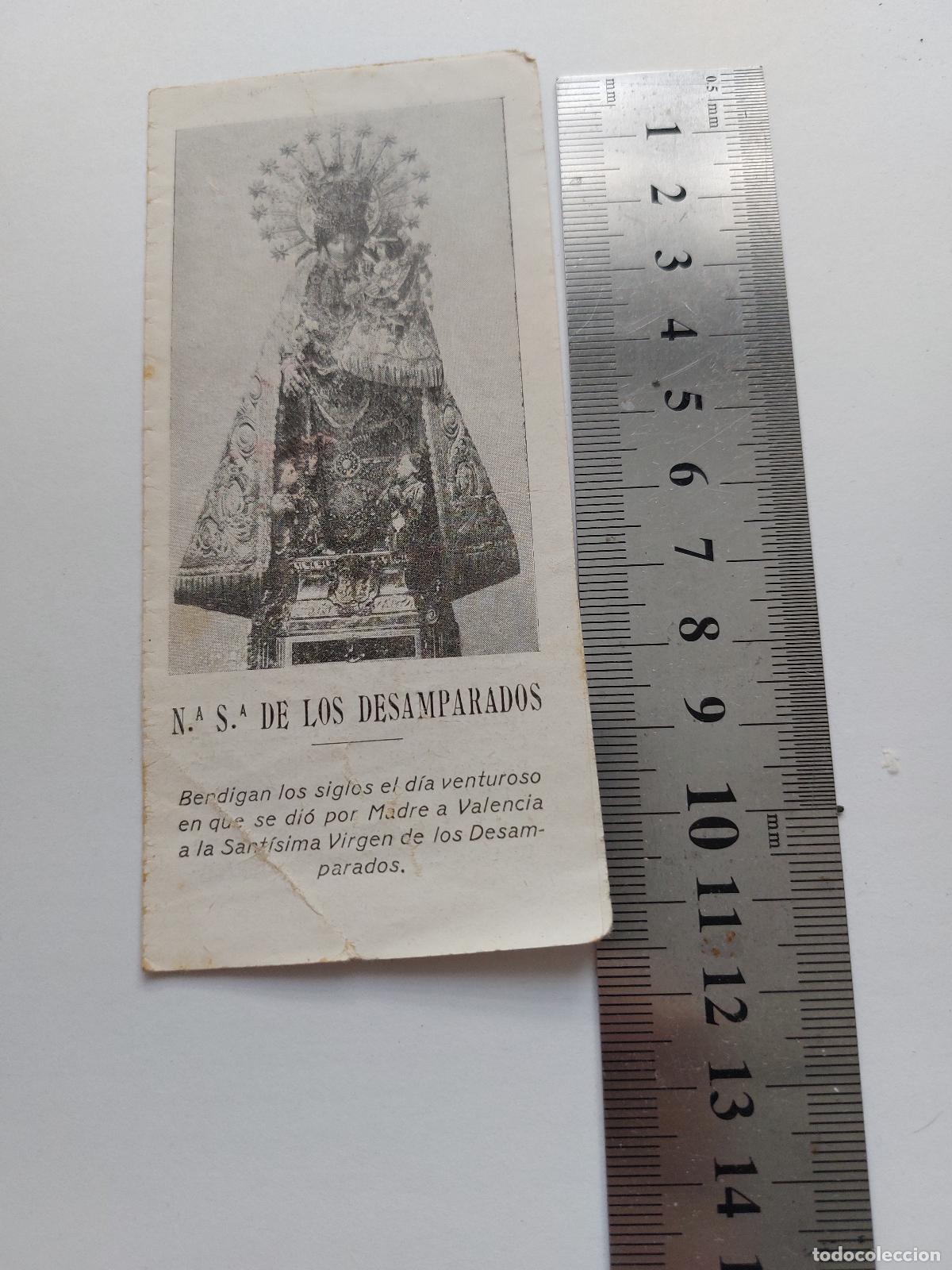 Postales: Estampa religiosa de la Virgen de los Desamparados de Valencia