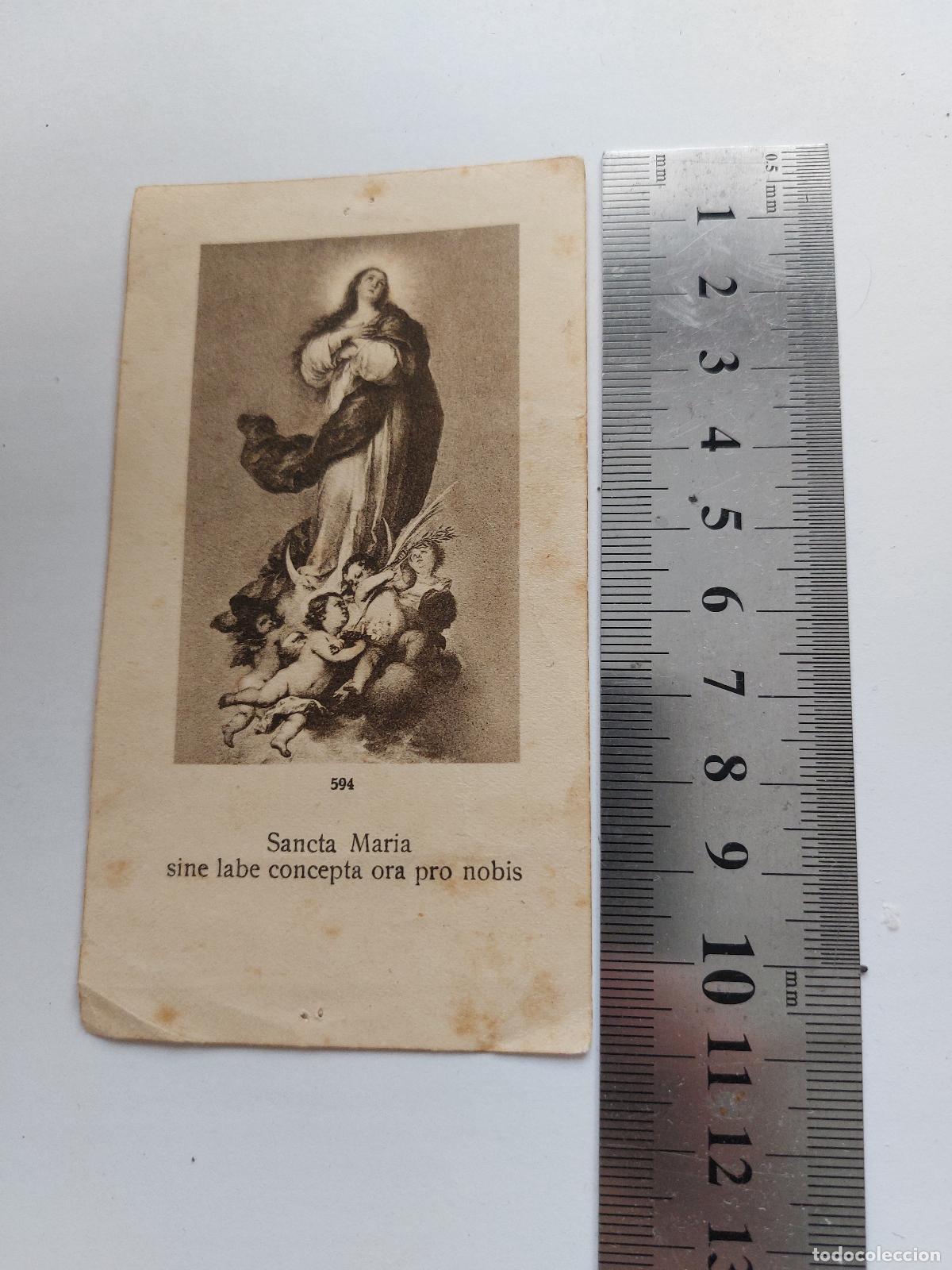 Postales: Estampa con imagen religiosa de la Sant&iacute;sima Virgen Mar&iacute;a