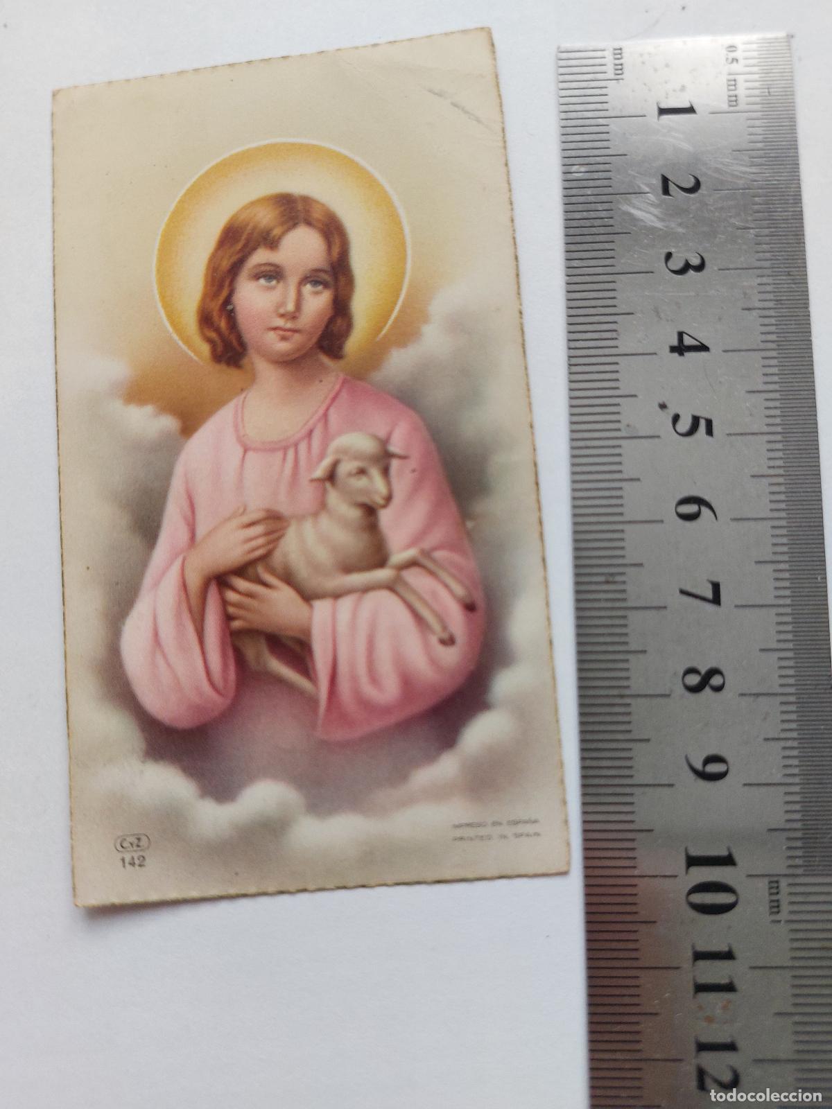 Postales: Estampa de Recuerdo de Primera Comuni&oacute;n de 1958