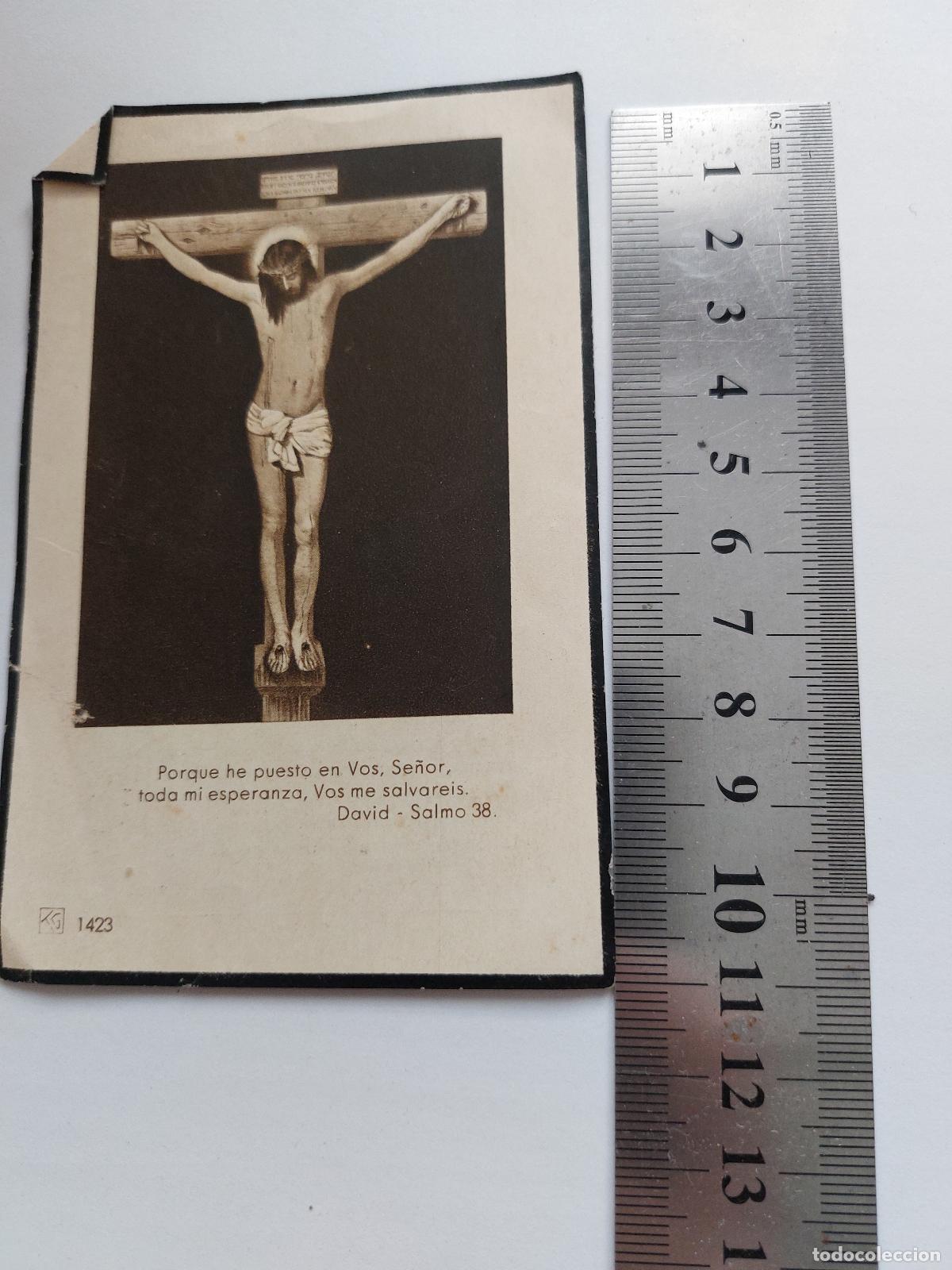 Postales: Estampa de recordatorio f&uacute;nebre de Vicente Bonet Daroca