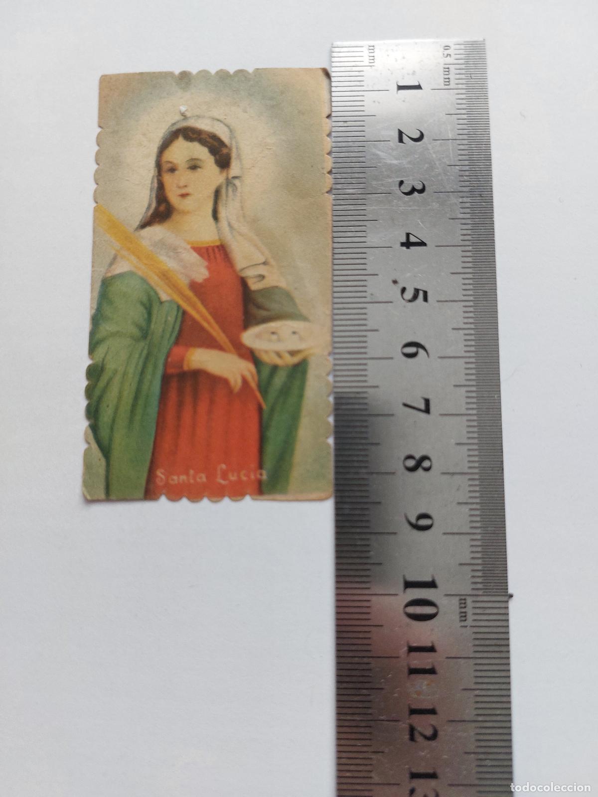 Postales: Estampa religiosa de Santa Luc&iacute;a