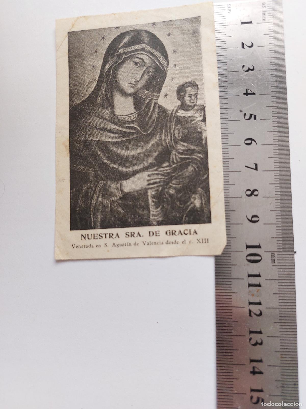 Postales: Estampa de Nuestra Se&ntilde;ora de Gracia de Valencia