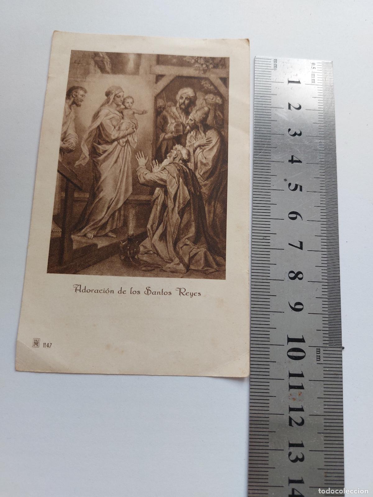 Postales: Estampa de la Adoraci&oacute;n de los Santos Reyes en Valencia