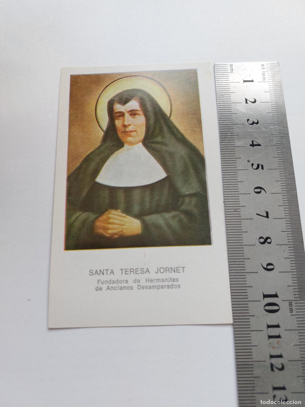 Postales: Estampa de Santa Teresa Jornet fundadora de las Hermanitas de los Ancianos