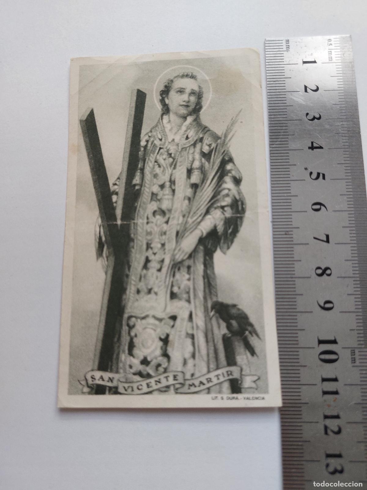 Postales: Estampa de San Vicente Martir, litograf&iacute;a de Valencia