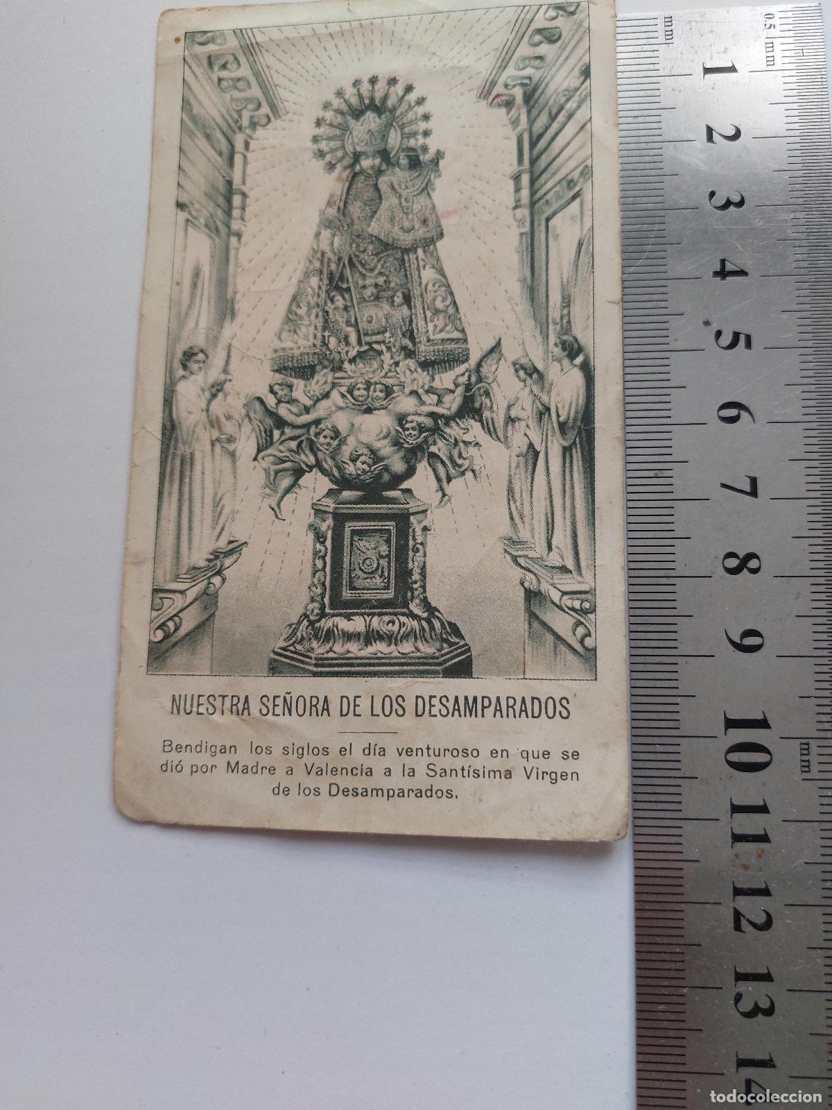 Postales: Estampa de Nuestra Se&ntilde;ora de los Desamparados