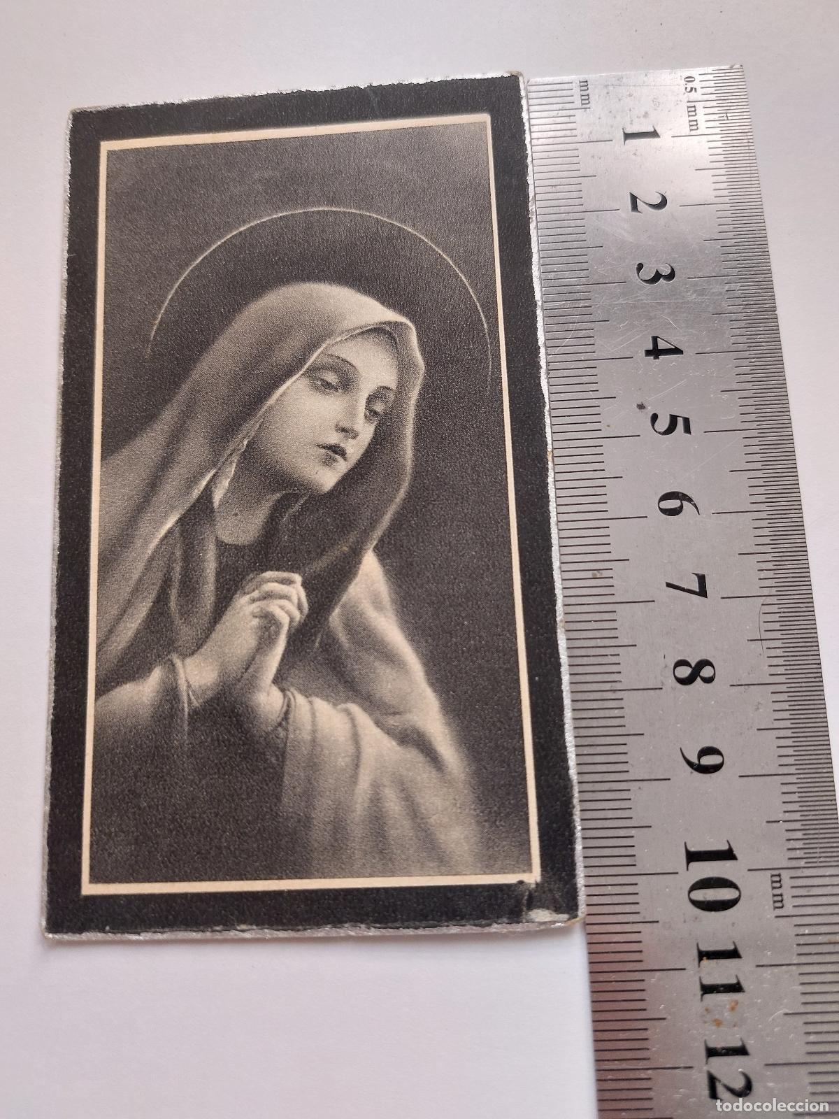 Postales: Estampa de recordatorio funeral de Genoveva Marco Ballester