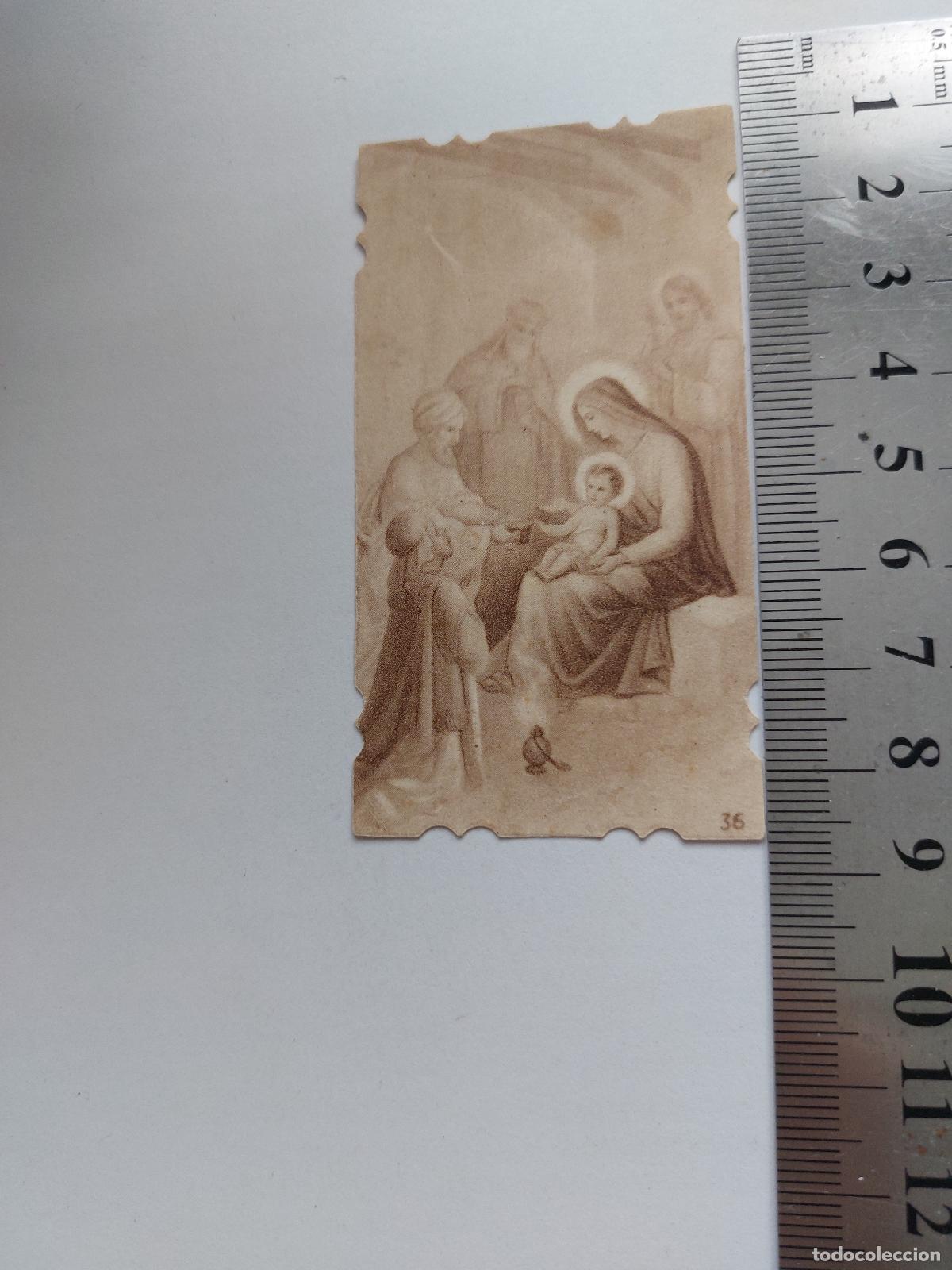 Postales: Estampa religiosa de la Sagrada Familia
