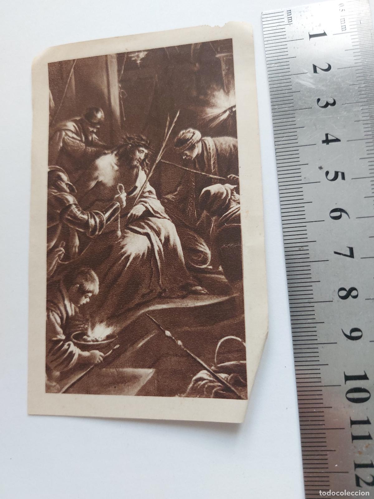 Postales: Estampa con ilustraci&oacute;n religiosa de Jesucristo