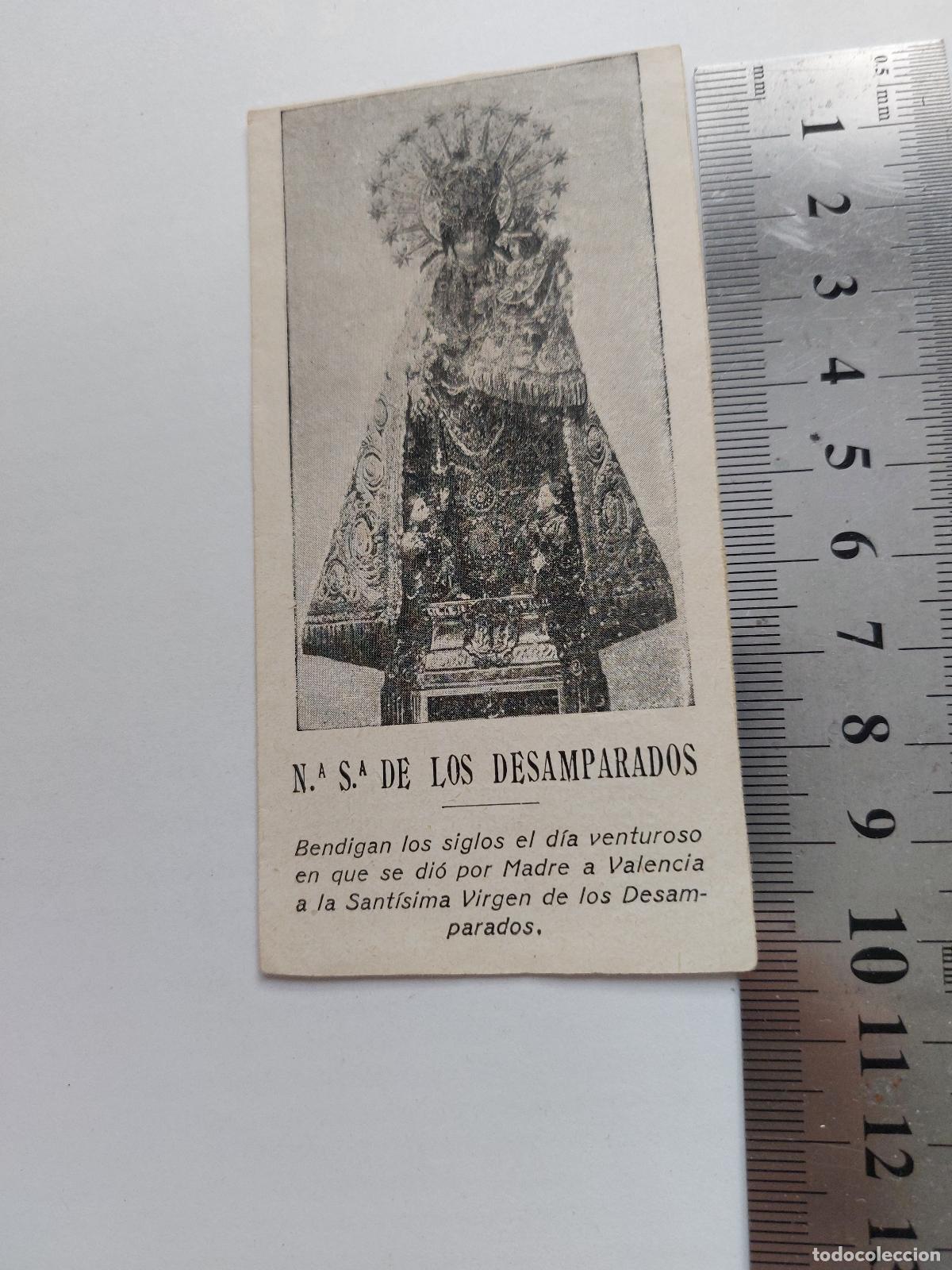 Postales: Estampa religiosa de la Virgen de los Desamparados de Valencia