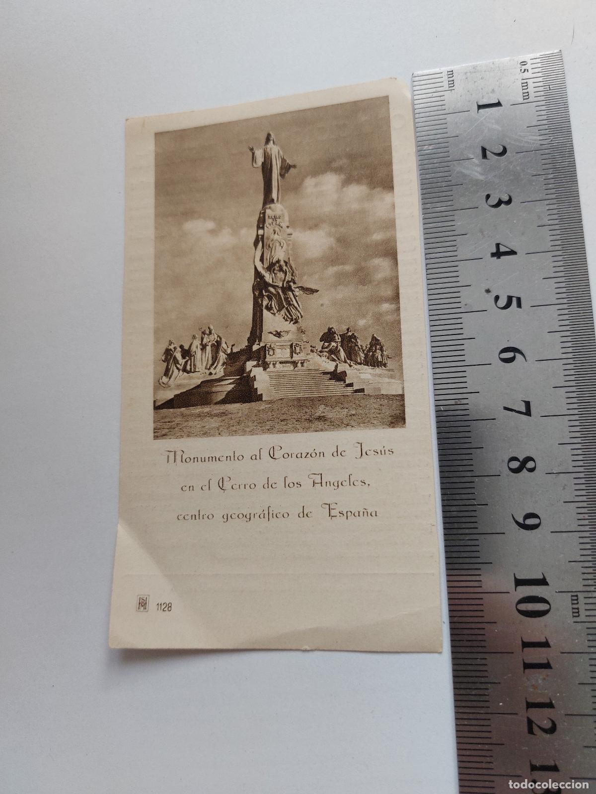 Postales: Estampa Monumento al Coraz&oacute;n de Jes&uacute;s en el Cerro de los &Aacute;ngeles