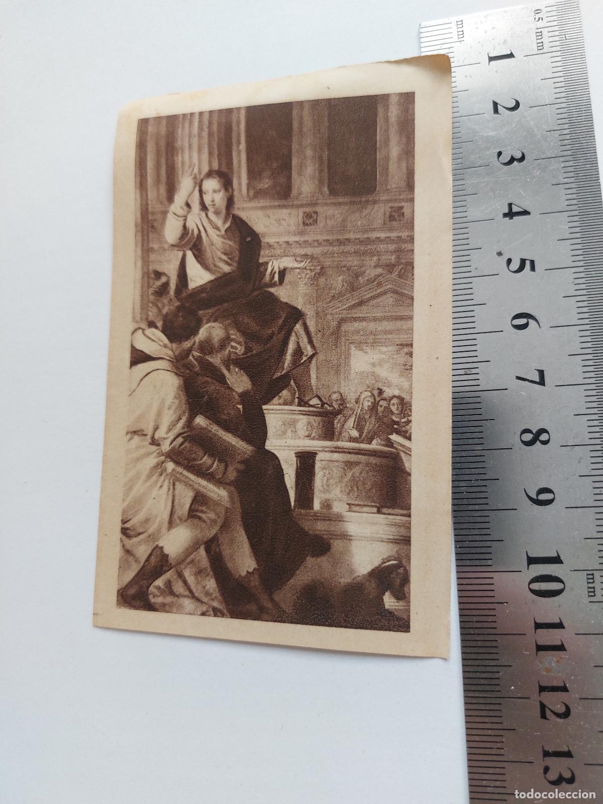 Postales: Estampa religiosa con imagen de Jes&uacute;s ense&ntilde;ando