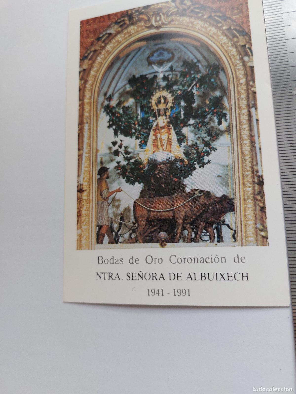 Postales: Estampa de Nuestra Se&ntilde;ora de Albuixech Bodas de Oro Coronaci&oacute;n