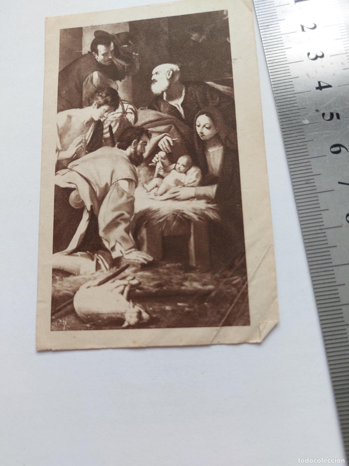 Postales: Estampa religiosa con representaci&oacute;n de la Natividad de Jes&uacute;s