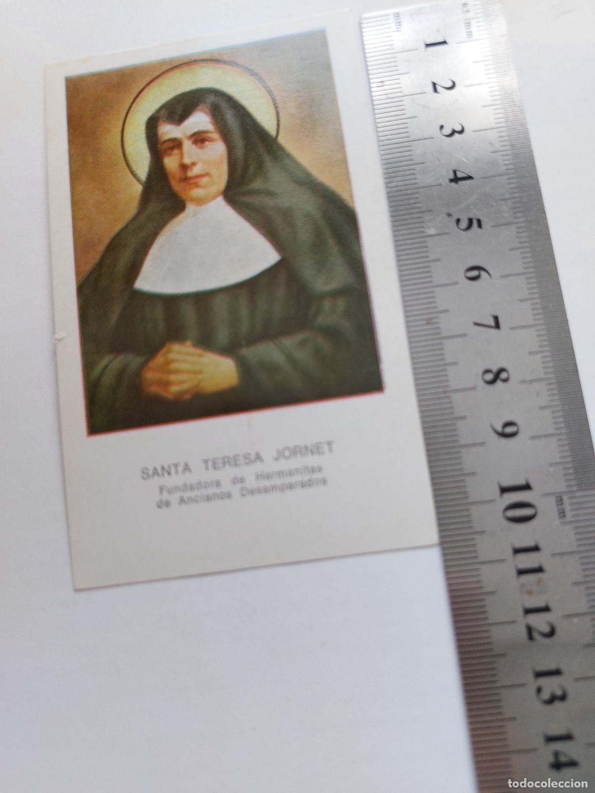 Postales: Estampa de Santa Teresa Jornet con Oraci&oacute;n Religiosa