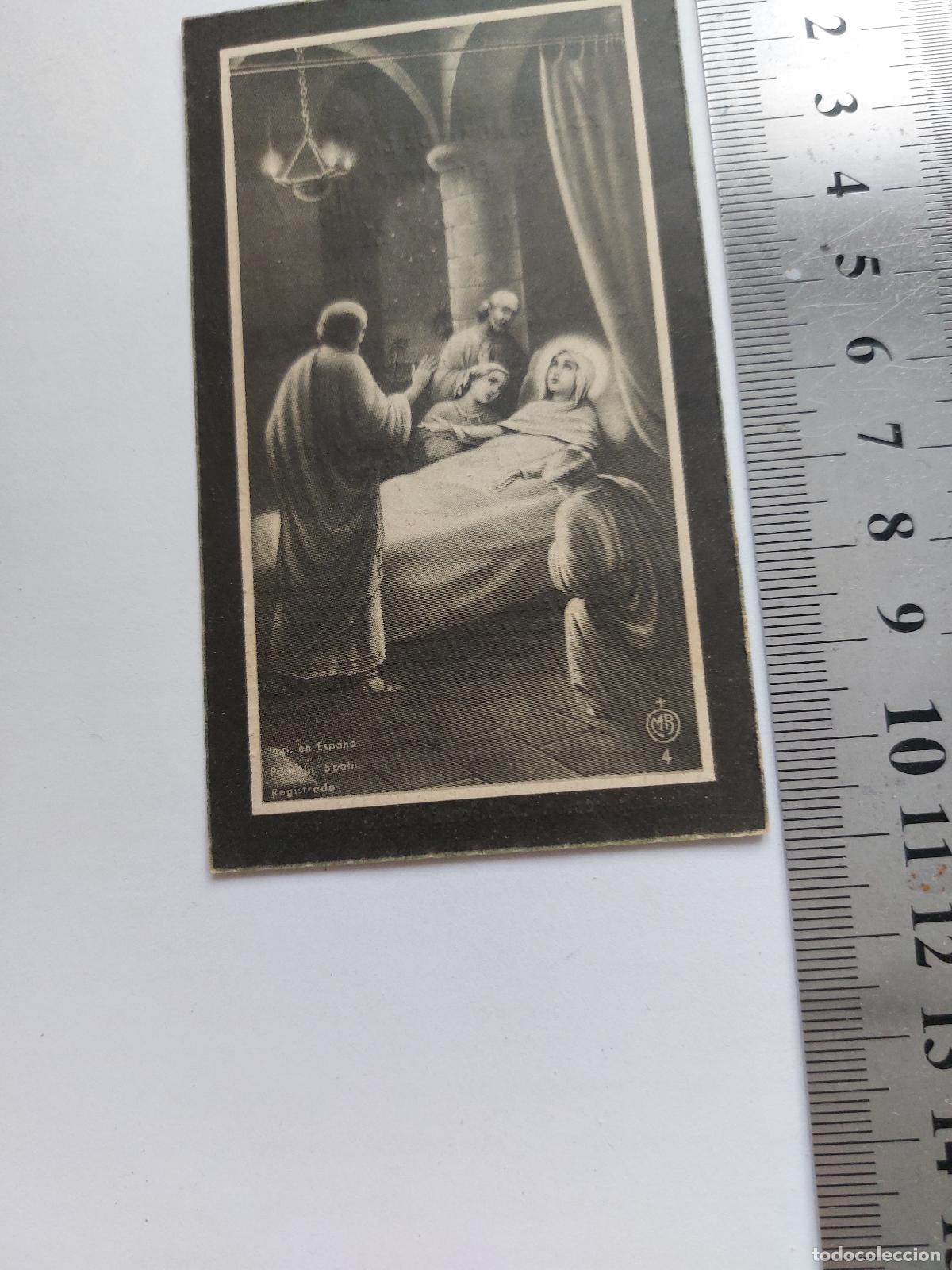 Postales: Estampa de recordatorio de defunci&oacute;n de Rosa Bonet Marzal