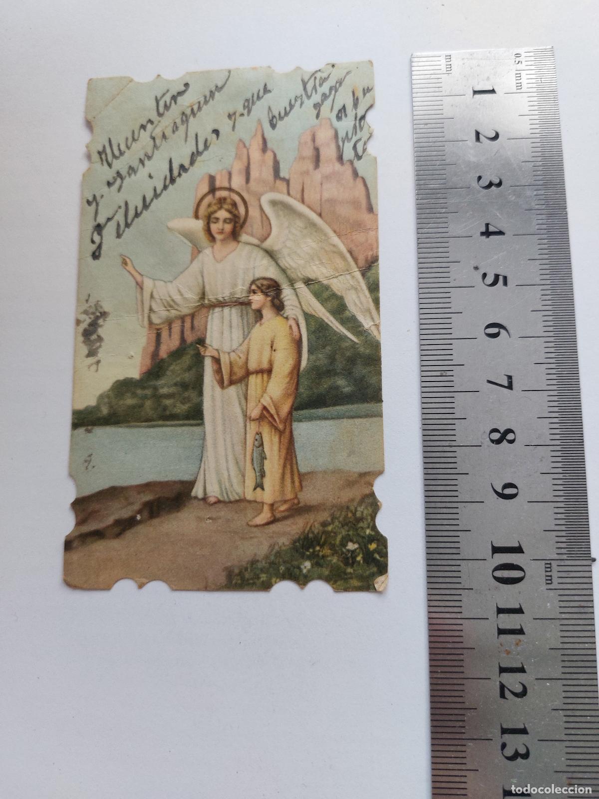 Postales: Estampa religiosa devoci&oacute;n al glorioso Arc&aacute;ngel San Rafael