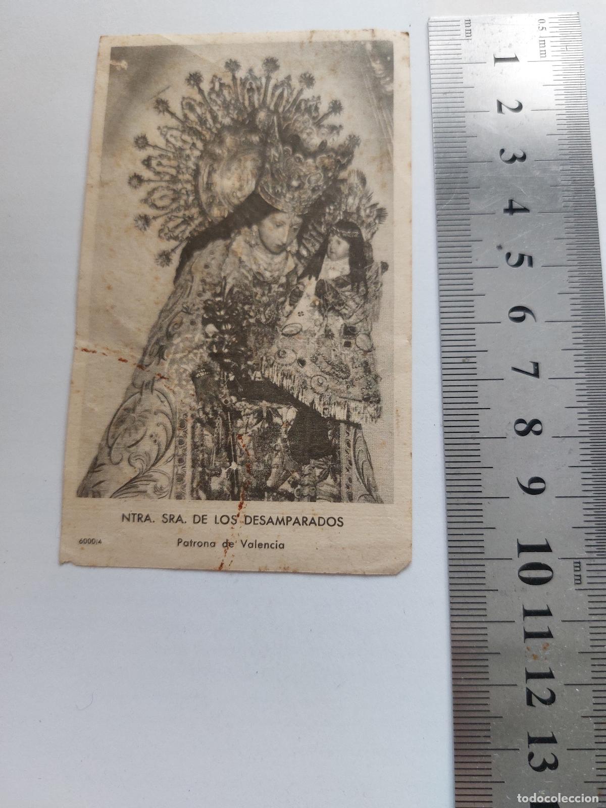 Postales: Estampa de la Virgen de los Desamparados, Patrona de Valencia