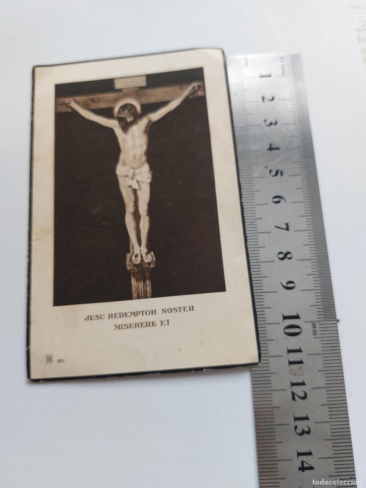 Postales: Estampa con imagen de Jesucristo en la cruz