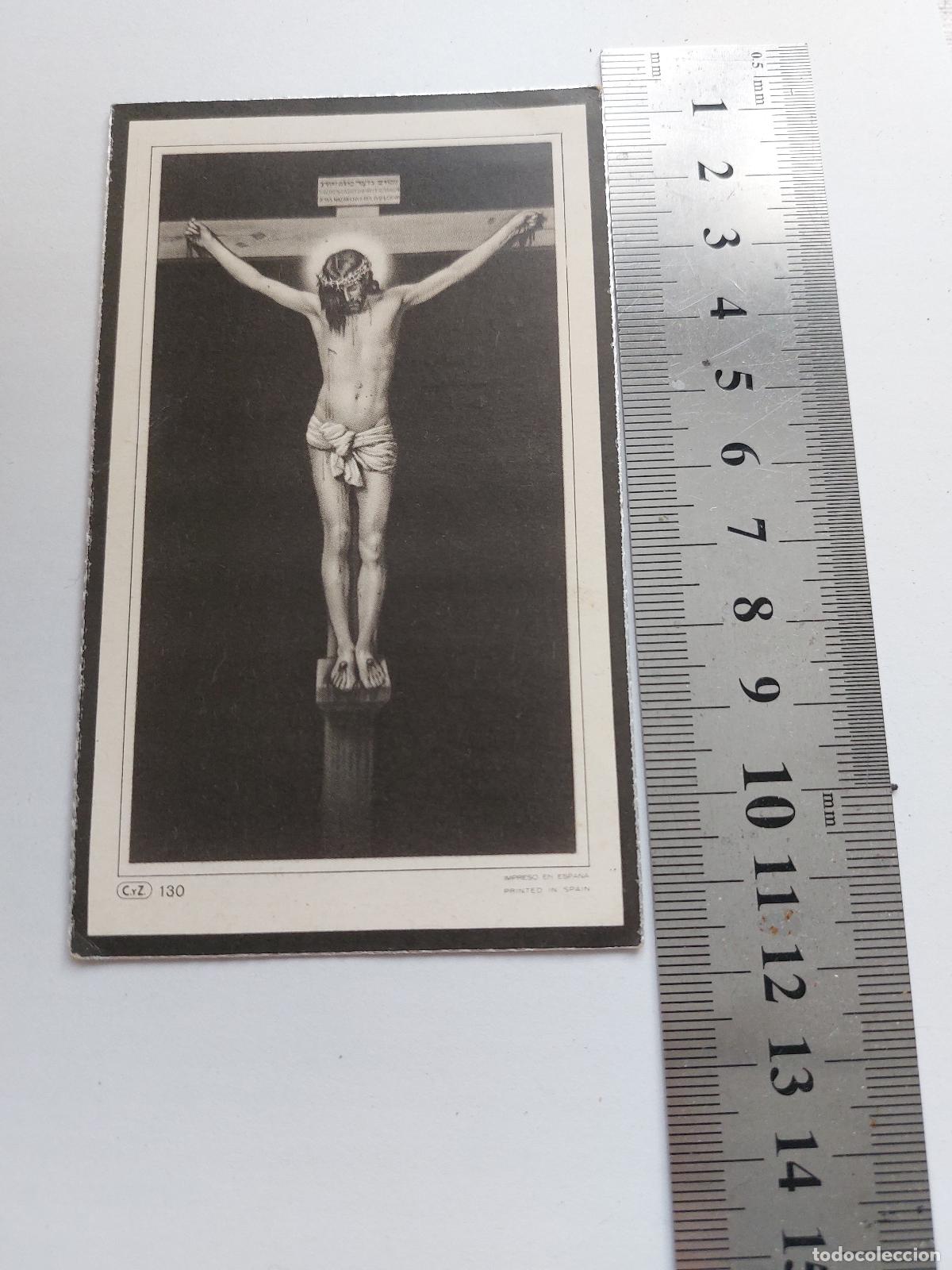 Postales: Estampa de recuerdo funerario de D.&ordf; Maria Perez Lopez en Valencia