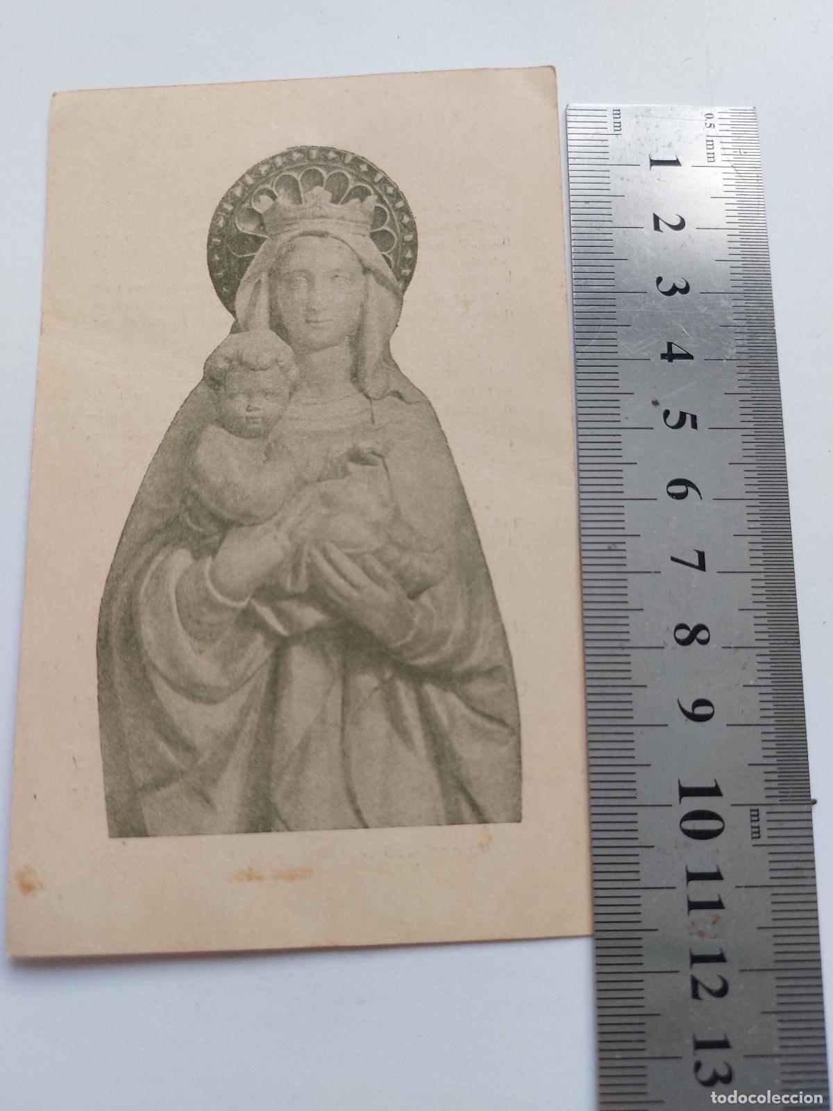 Postales: Estampa Devocional Virgen Maria con Ni&ntilde;o Jesus Valencia