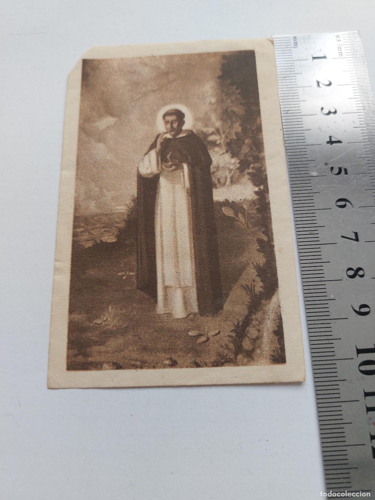 Postales: Estampa religiosa de San Luis Bertr&aacute;n