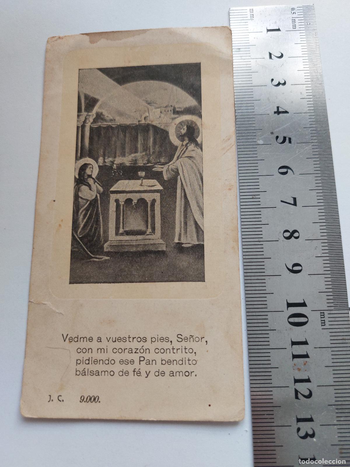 Cartoline: Estampa de recuerdo de Primera Comuni&oacute;n de Mar&iacute;a Ruiz Pinilla