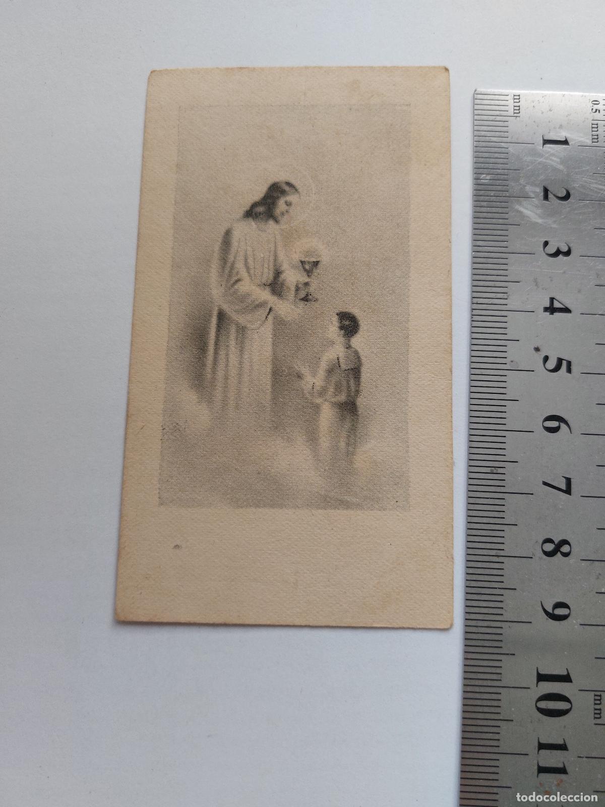 Postales: Estampa de estampa religiosa con imagen de Jesucristo y un ni&ntilde;o