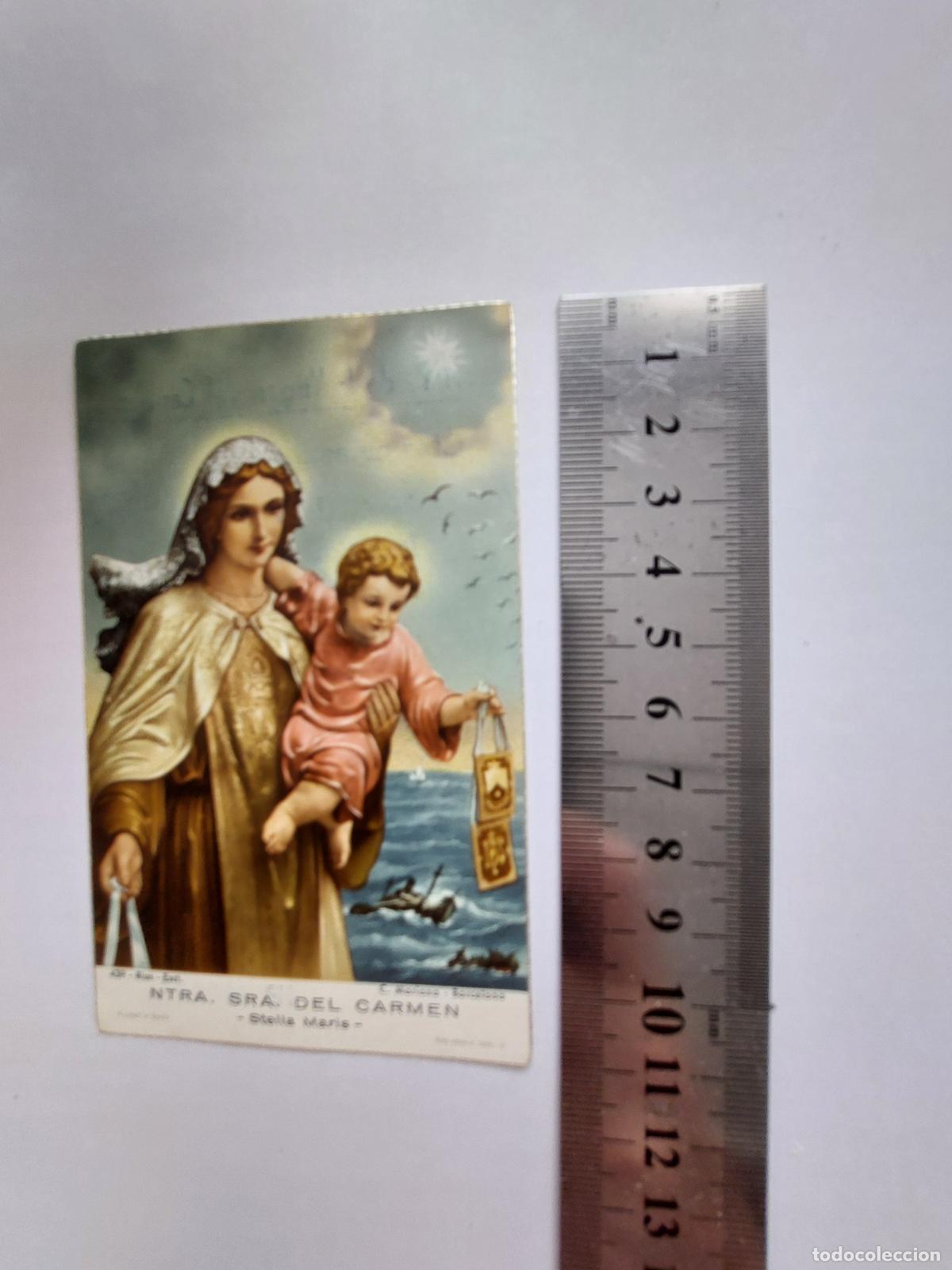Postales: Estampa de la Virgen del Carmen en Tabernes Blanques
