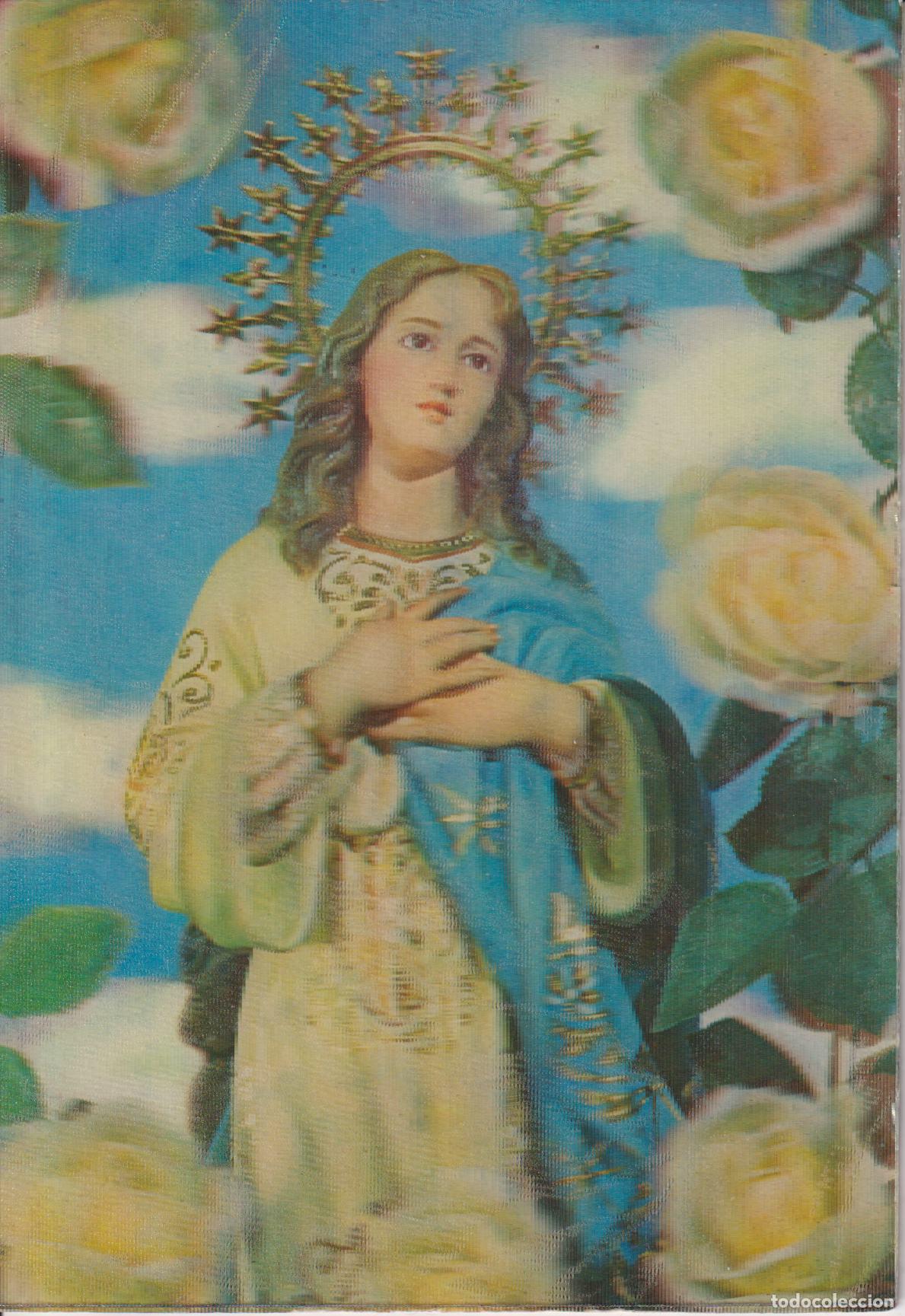 Postales: POSTAL ESTEREOSC&Oacute;PICA - INMACULADA CONCEPCI&Oacute;N - ESCUDO DE ORO N&ordm; R6 - ESCRITA