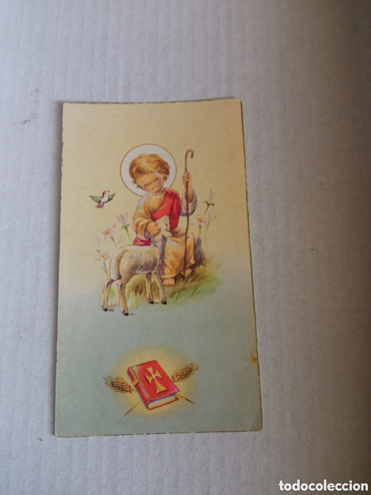 Postales: Antiguo recordatorio de Primera Comuni&oacute;n, de 1959,Colegio de Santa Maria, Madrid
