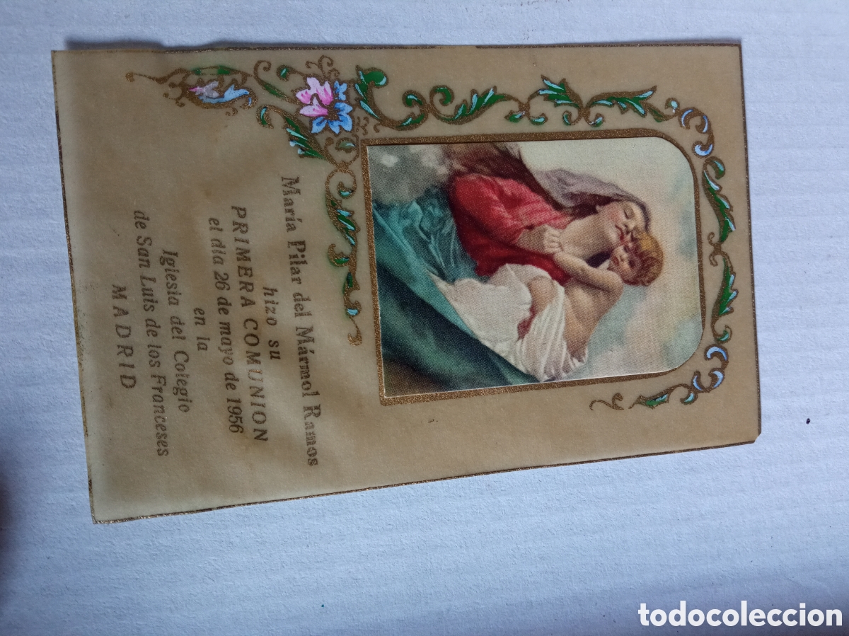 Postales: Recordatorio de comuni&oacute;n de 1956, Colegio San Lu&iacute;s de los Franceses, Madrid