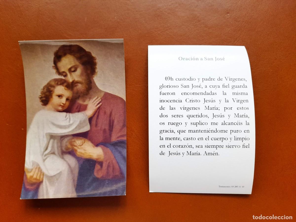 Postales: Estampa San Jose con oraci&oacute;n