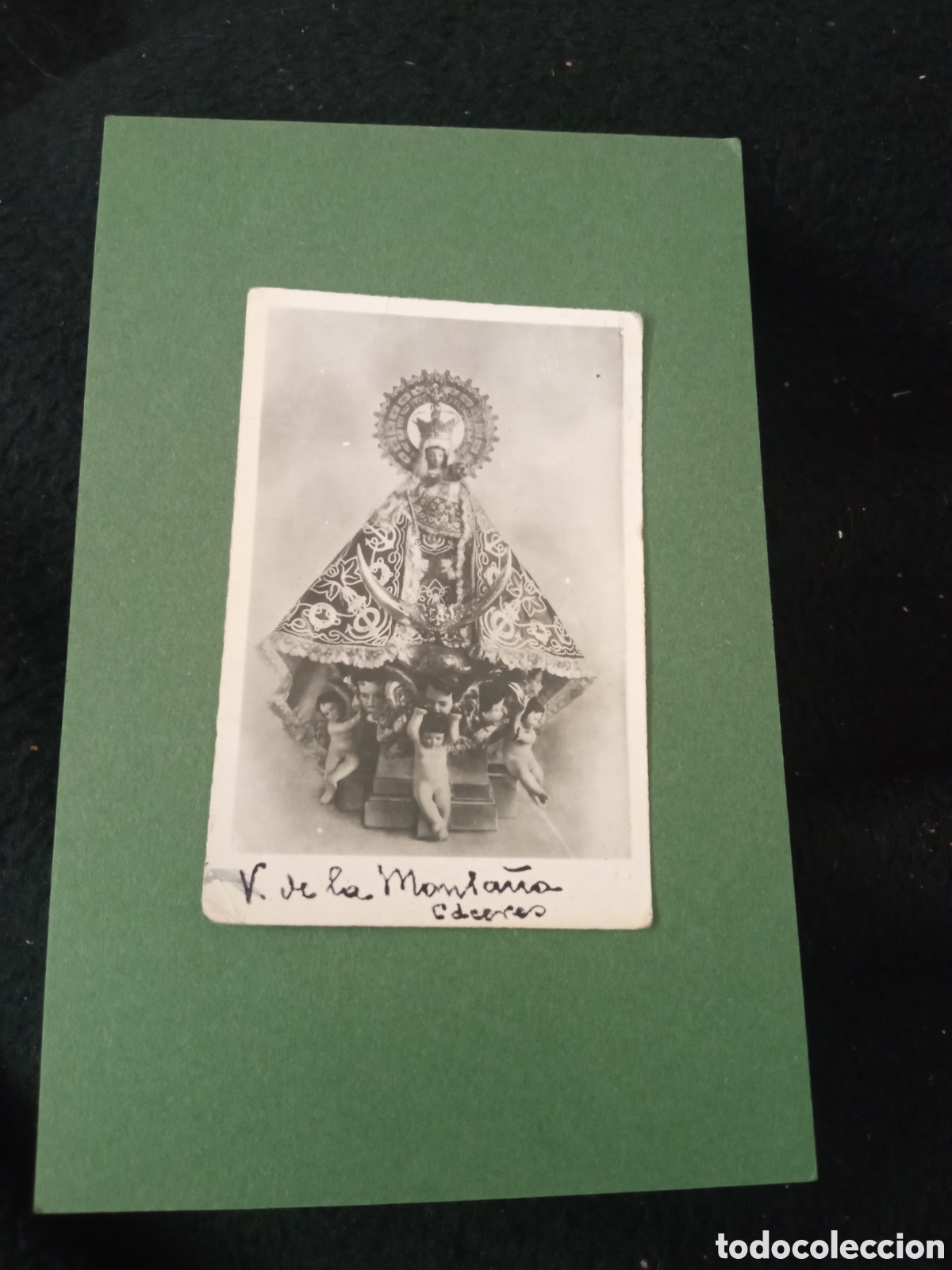 Postales: Antiguo recordatorio fotogr&aacute;fico, Nuestra Se&ntilde;ora de la Monta&ntilde;a, C&aacute;ceres mide 83x65mm