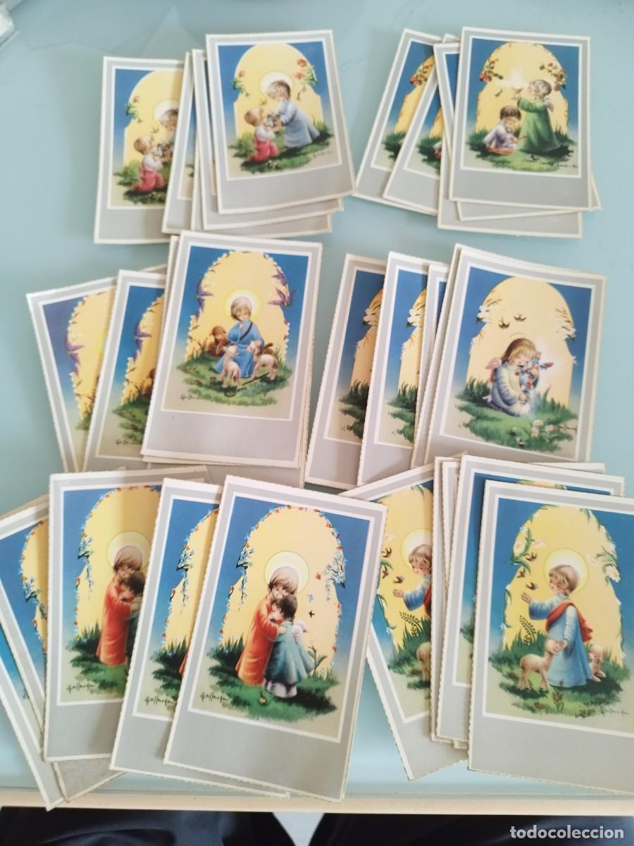 Postales: Lote de 30 estampas o recordatorios de Primera Comuni&oacute;n.