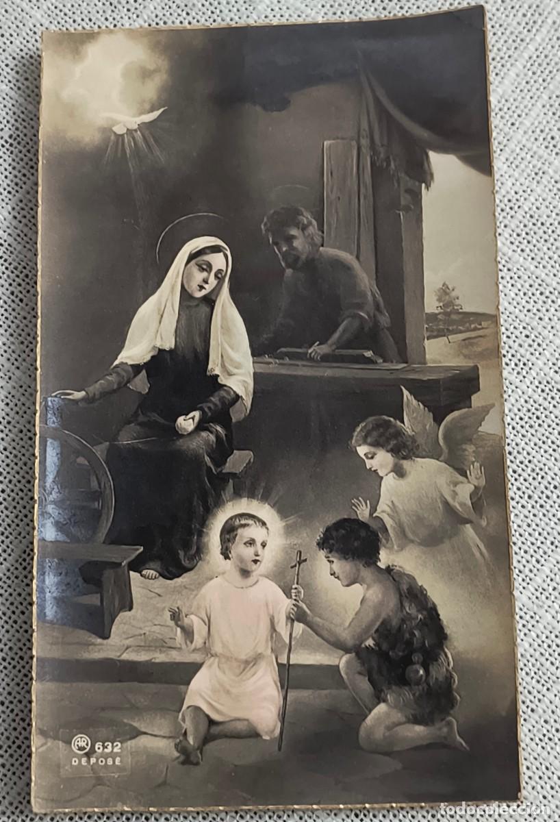 Postales: ESTAMPA | LA VIRGEN CON EL NI&Ntilde;O Y SAN JUAN