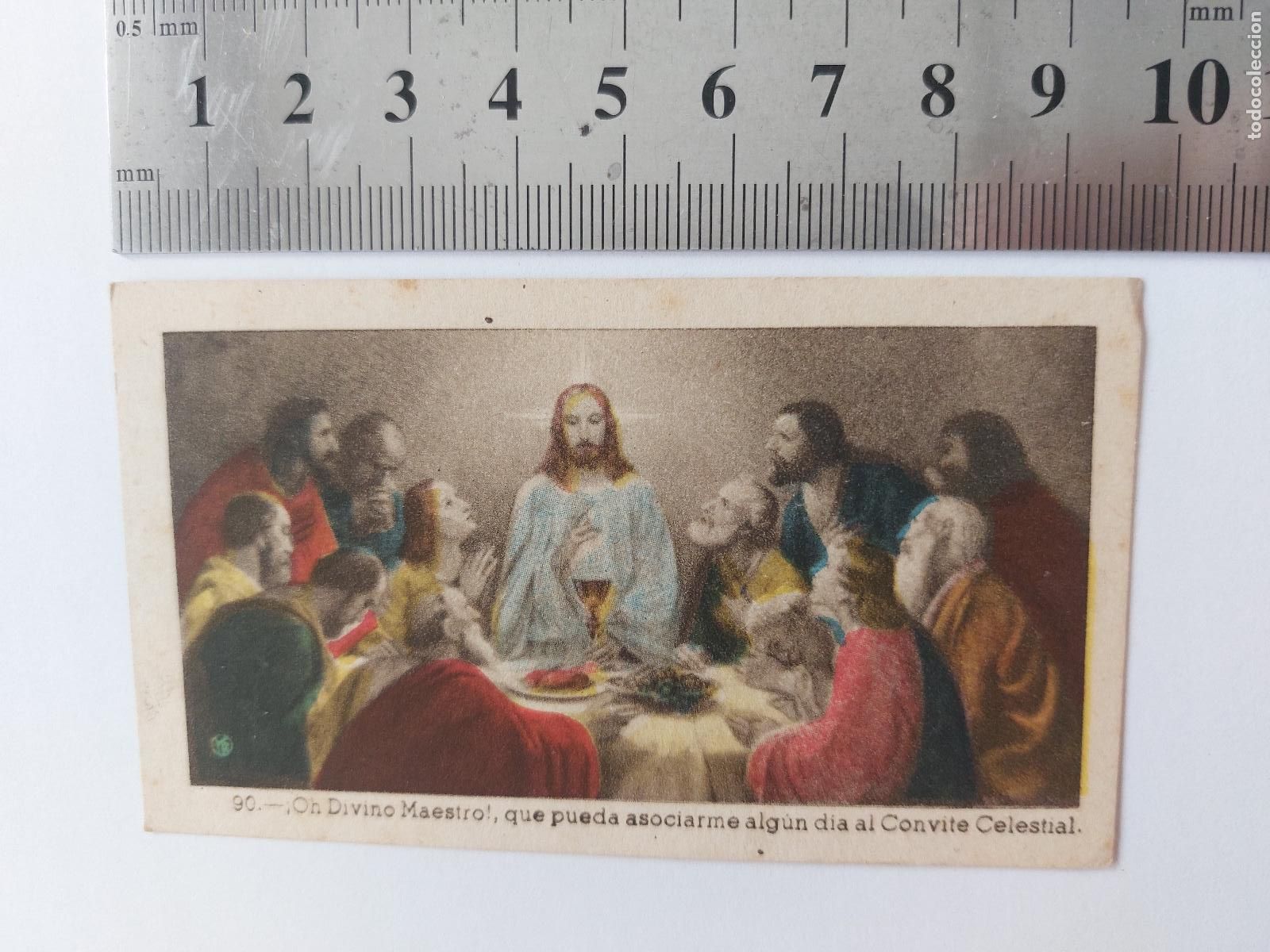 Cartoline: Estampa religiosa de la &Uacute;ltima Cena