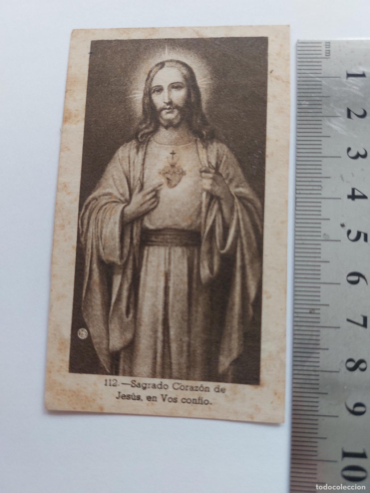 Cartoline: Estampa Sagrado Coraz&oacute;n de Jes&uacute;s, Barcelona