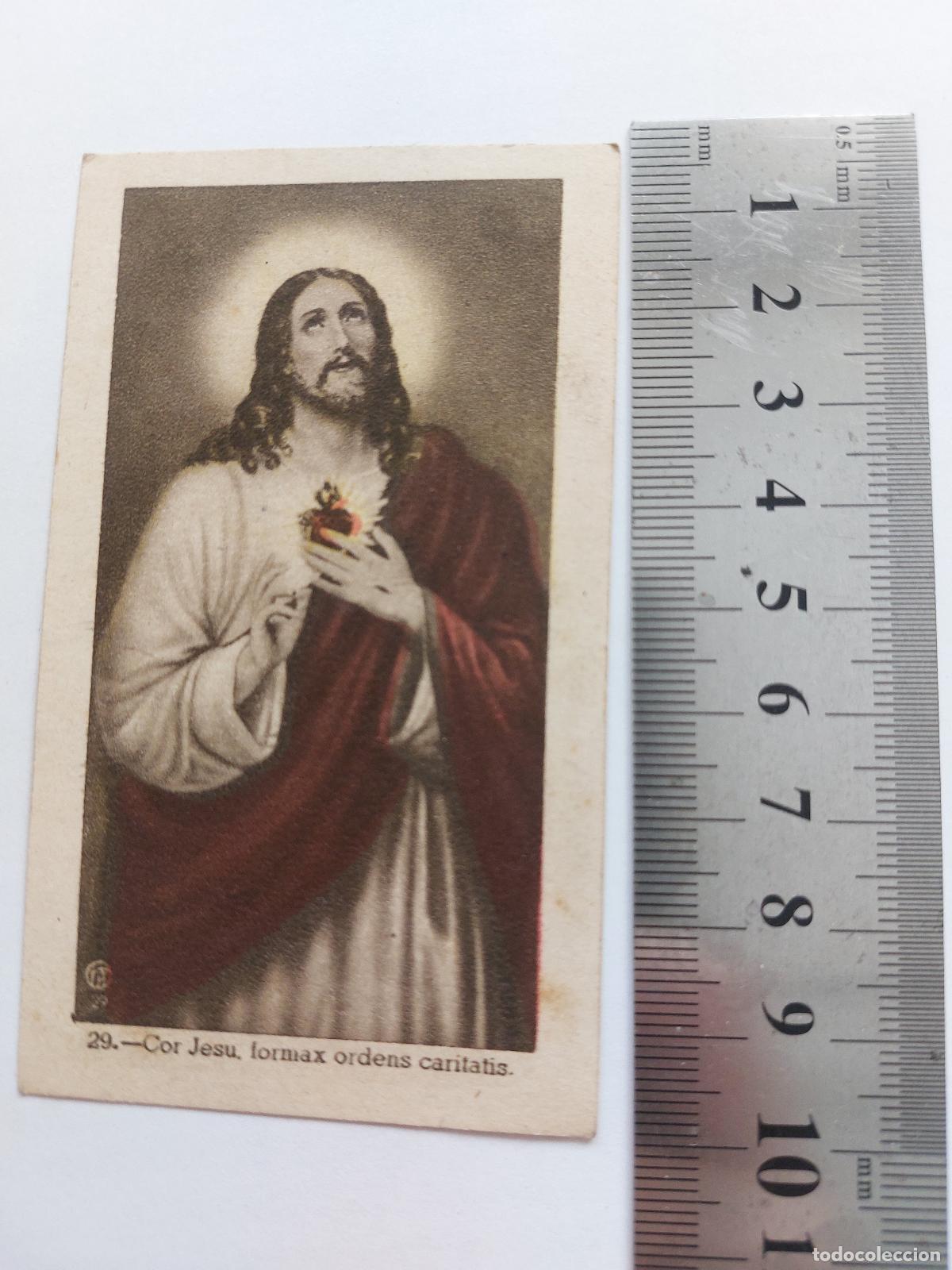 Cartoline: Estampa Sagrado Coraz&oacute;n de Jes&uacute;s, devoci&oacute;n cat&oacute;lica