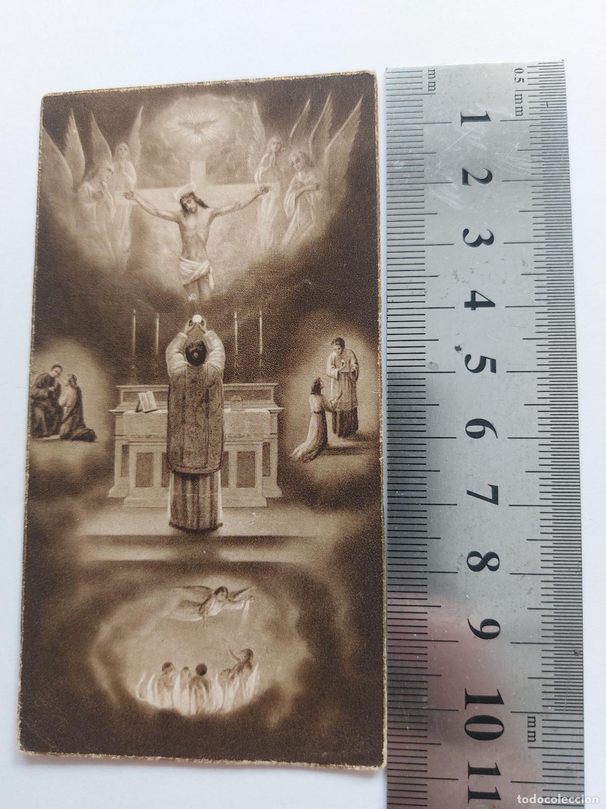 Cartoline: Estampa de recuerdo de la primera misa celebrada en Barcelona